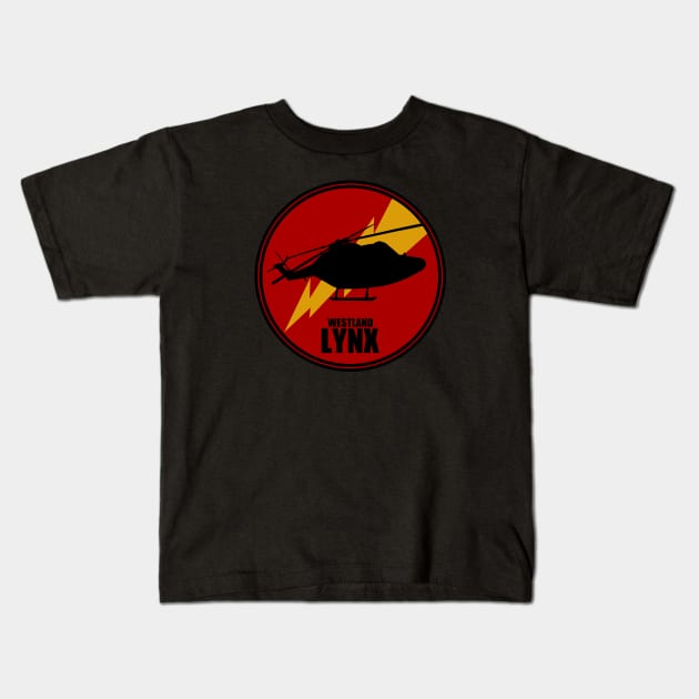 Westland Lynx Kids T-Shirt by Firemission45